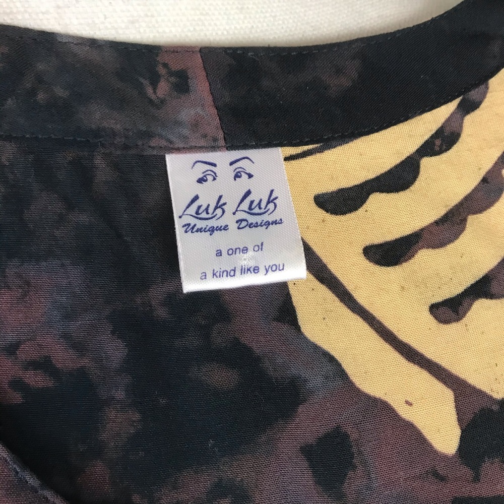NWOT Vintage Handmade boho one of a kind fish print tank top - Picture 6 of 8
